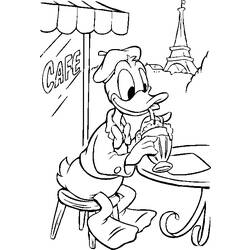 Dessin à colorier: Donald Duck (Dessins Animés) #30133 - Coloriages à Imprimer Gratuits