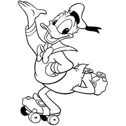 Dessin à colorier: Donald Duck (Dessins Animés) #30135 - Coloriages à Imprimer Gratuits