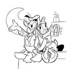 Dessin à colorier: Donald Duck (Dessins Animés) #30139 - Coloriages à Imprimer Gratuits