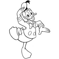 Dessin à colorier: Donald Duck (Dessins Animés) #30142 - Coloriages à Imprimer Gratuits