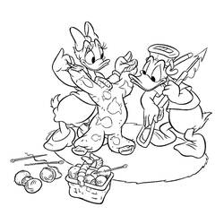 Dessin à colorier: Donald Duck (Dessins Animés) #30145 - Coloriages à Imprimer Gratuits