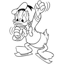 Dessin à colorier: Donald Duck (Dessins Animés) #30148 - Coloriages à Imprimer Gratuits