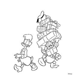 Dessin à colorier: Donald Duck (Dessins Animés) #30149 - Coloriages à Imprimer Gratuits