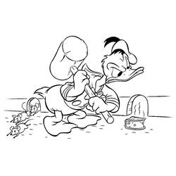 Dessin à colorier: Donald Duck (Dessins Animés) #30150 - Coloriages à Imprimer Gratuits