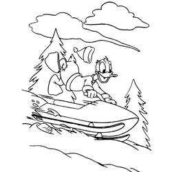 Dessin à colorier: Donald Duck (Dessins Animés) #30151 - Coloriages à Imprimer Gratuits