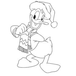 Dessin à colorier: Donald Duck (Dessins Animés) #30164 - Coloriages à Imprimer Gratuits