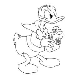 Dessin à colorier: Donald Duck (Dessins Animés) #30169 - Coloriages à Imprimer Gratuits