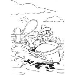 Dessin à colorier: Donald Duck (Dessins Animés) #30180 - Coloriages à Imprimer Gratuits