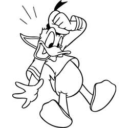 Dessin à colorier: Donald Duck (Dessins Animés) #30194 - Coloriages à Imprimer Gratuits