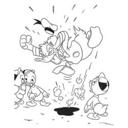 Dessin à colorier: Donald Duck (Dessins Animés) #30198 - Coloriages à Imprimer Gratuits