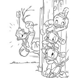 Dessin à colorier: Donald Duck (Dessins Animés) #30204 - Coloriages à Imprimer Gratuits