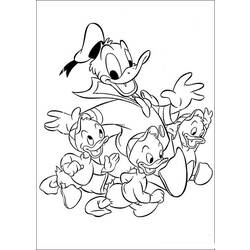 Dessin à colorier: Donald Duck (Dessins Animés) #30213 - Coloriages à Imprimer Gratuits