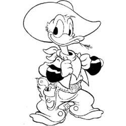 Dessin à colorier: Donald Duck (Dessins Animés) #30217 - Coloriages à Imprimer Gratuits