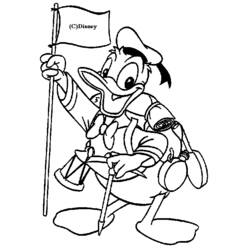 Dessin à colorier: Donald Duck (Dessins Animés) #30233 - Coloriages à Imprimer Gratuits