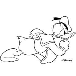 Dessin à colorier: Donald Duck (Dessins Animés) #30244 - Coloriages à Imprimer Gratuits