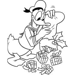 Dessin à colorier: Donald Duck (Dessins Animés) #30255 - Coloriages à Imprimer Gratuits