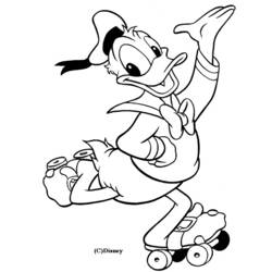 Dessin à colorier: Donald Duck (Dessins Animés) #30264 - Coloriages à Imprimer Gratuits