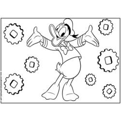 Dessin à colorier: Donald Duck (Dessins Animés) #30273 - Coloriages à Imprimer Gratuits