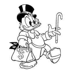 Dessin à colorier: Donald Duck (Dessins Animés) #30276 - Coloriages à Imprimer Gratuits