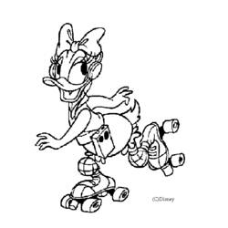 Dessin à colorier: Donald Duck (Dessins Animés) #30286 - Coloriages à Imprimer Gratuits