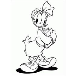 Dessin à colorier: Donald Duck (Dessins Animés) #30301 - Coloriages à Imprimer Gratuits