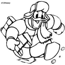 Dessin à colorier: Donald Duck (Dessins Animés) #30307 - Coloriages à Imprimer Gratuits