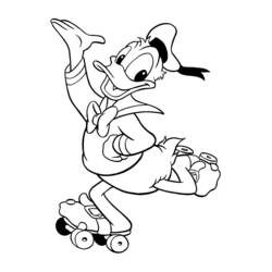 Dessin à colorier: Donald Duck (Dessins Animés) #30314 - Coloriages à Imprimer Gratuits