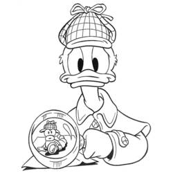 Dessin à colorier: Donald Duck (Dessins Animés) #30315 - Coloriages à Imprimer Gratuits