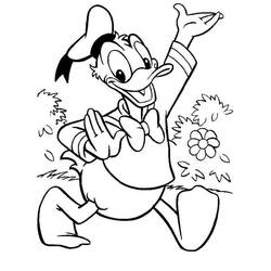 Dessin à colorier: Donald Duck (Dessins Animés) #30316 - Coloriages à imprimer
