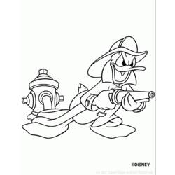 Dessin à colorier: Donald Duck (Dessins Animés) #30319 - Coloriages à Imprimer Gratuits