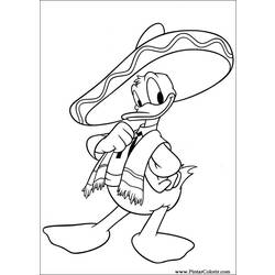 Dessin à colorier: Donald Duck (Dessins Animés) #30324 - Coloriages à Imprimer Gratuits