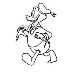 Dessin à colorier: Donald Duck (Dessins Animés) #30333 - Coloriages à Imprimer Gratuits