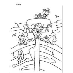 Dessin à colorier: Donald Duck (Dessins Animés) #30335 - Coloriages à Imprimer Gratuits