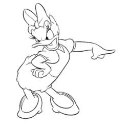 Dessin à colorier: Donald Duck (Dessins Animés) #30339 - Coloriages à Imprimer Gratuits