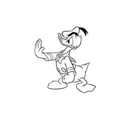 Dessin à colorier: Donald Duck (Dessins Animés) #30373 - Coloriages à Imprimer Gratuits