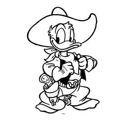 Dessin à colorier: Donald Duck (Dessins Animés) #30419 - Coloriages à Imprimer Gratuits