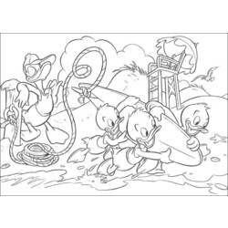 Dessin à colorier: Donald Duck (Dessins Animés) #30438 - Coloriages à Imprimer Gratuits