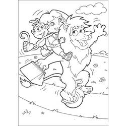 Dessin à colorier: Dora l'Exploratrice (Dessins Animés) #29736 - Coloriages à Imprimer Gratuits