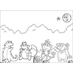 Dessin à colorier: Dora l'Exploratrice (Dessins Animés) #29743 - Coloriages à Imprimer Gratuits