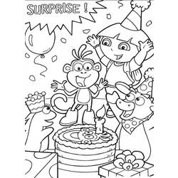 Dessin à colorier: Dora l'Exploratrice (Dessins Animés) #29761 - Coloriages à Imprimer Gratuits