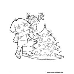 Dessin à colorier: Dora l'Exploratrice (Dessins Animés) #29771 - Coloriages à Imprimer Gratuits