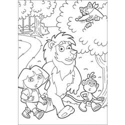 Dessin à colorier: Dora l'Exploratrice (Dessins Animés) #29782 - Coloriages à Imprimer Gratuits