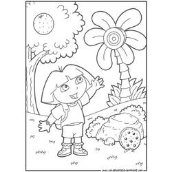 Dessin à colorier: Dora l'Exploratrice (Dessins Animés) #29788 - Coloriages à Imprimer Gratuits