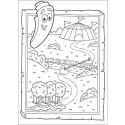 Dessin à colorier: Dora l'Exploratrice (Dessins Animés) #29791 - Coloriages à Imprimer Gratuits