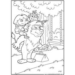 Dessin à colorier: Dora l'Exploratrice (Dessins Animés) #29799 - Coloriages à Imprimer Gratuits