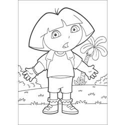 Dessin à colorier: Dora l'Exploratrice (Dessins Animés) #29802 - Coloriages à Imprimer Gratuits