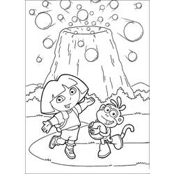 Dessin à colorier: Dora l'Exploratrice (Dessins Animés) #29814 - Coloriages à Imprimer Gratuits