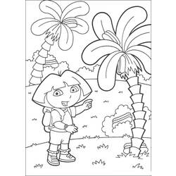 Dessin à colorier: Dora l'Exploratrice (Dessins Animés) #29828 - Coloriages à Imprimer Gratuits