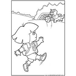 Dessin à colorier: Dora l'Exploratrice (Dessins Animés) #29879 - Coloriages à Imprimer Gratuits