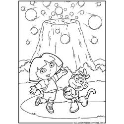 Dessin à colorier: Dora l'Exploratrice (Dessins Animés) #29894 - Coloriages à Imprimer Gratuits